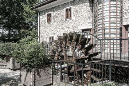 Wasserrad Wengermühle Lenzing (Foto: Schmid Holzbau)