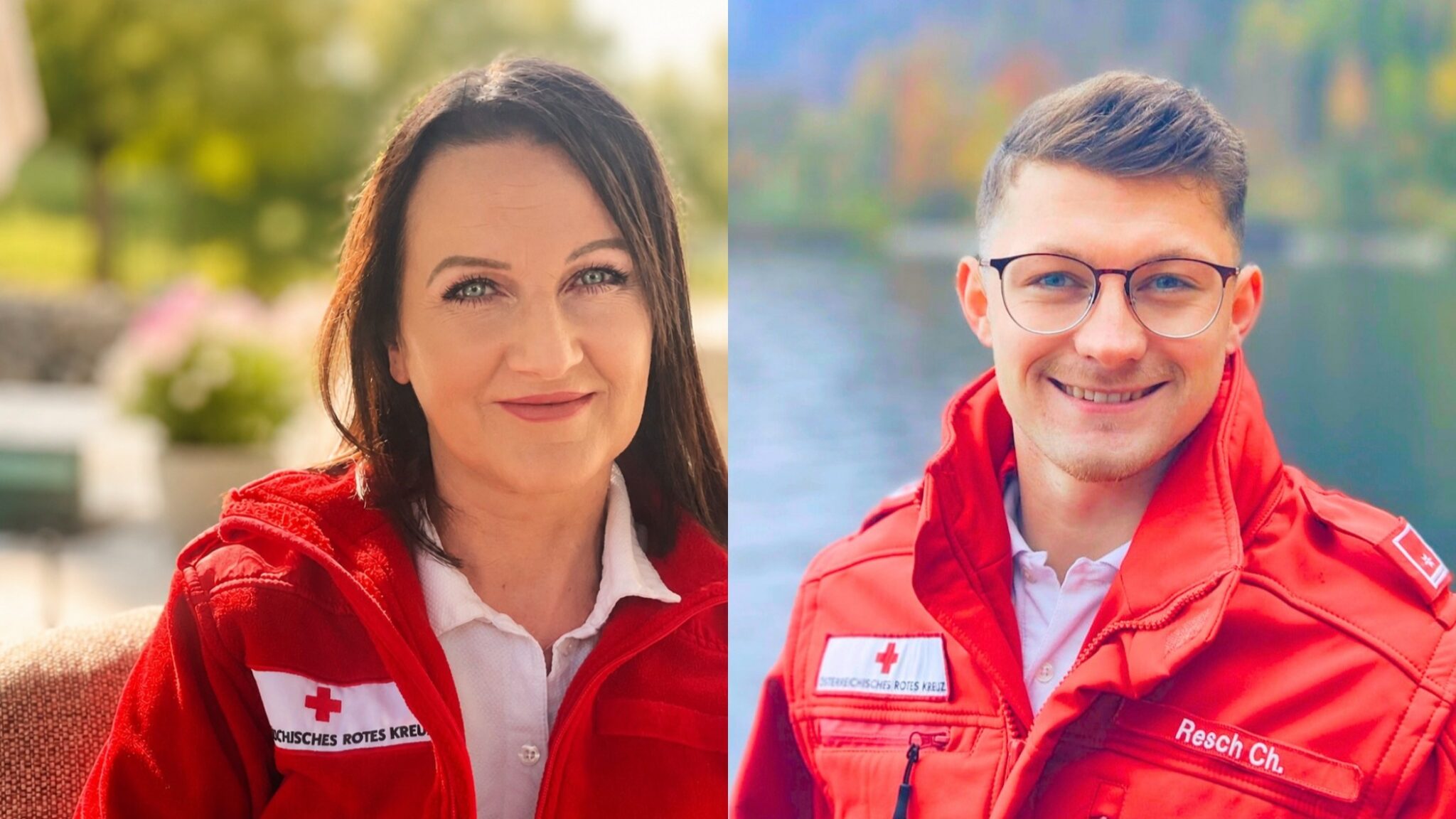 Nicole Schweiger und Christoph Resch engagieren sich freiwillig als Rettungssanitäter beim Roten Kreuz im Bezirk Vöcklabruck
