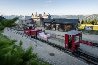 Enzi on tour am Schafberg