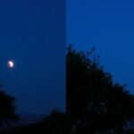 Partielle Phase der Mondfinsternis