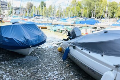 Wasserstand Attersee auf Rekordtief
