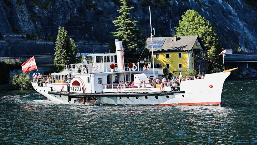 Raddampfer Gisela am Traunsee