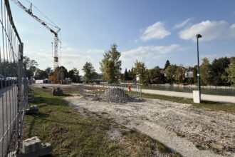 Bauarbeiten Kühlleitung Attersee Ager